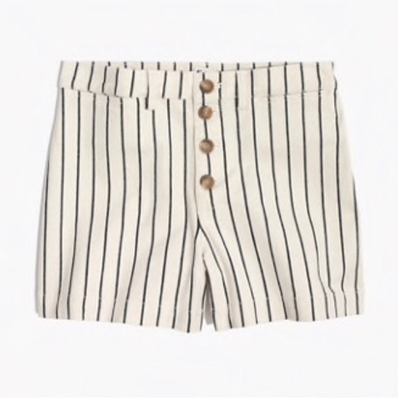 Madewell Emmett high rise button front striped shorts! - Picture 4 of 11